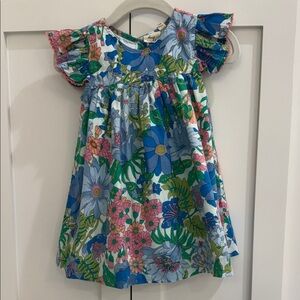 Beet World Flutter Sleeve Floral Dress 12-18M